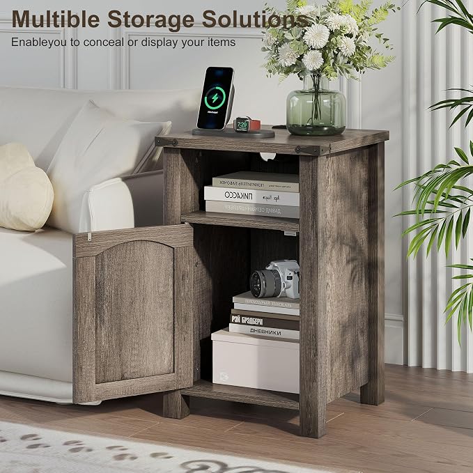 Decofy Farmhouse Nightstand - Image 4