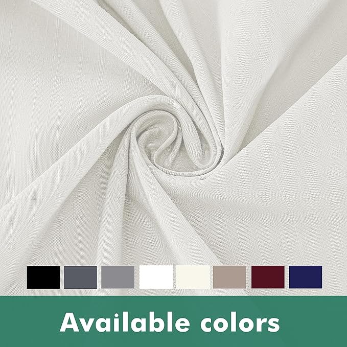 Biscaynebay Wrap Around Bed Skirts with Split Corners for Full Beds 18" Drop, Ivory Adjustable Elastic Dust Ruffles Easy Fit Wrinkle Resistant Silky Luxurious Fabric Machine Washable