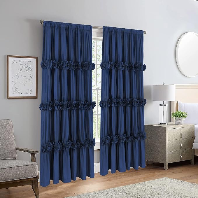 Thermal Insulated Window Curtains, Rustic Rod Pocket Drapes - Image 8