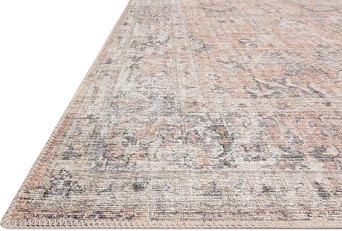 Loloi II Skye Collection SKY-01 Blush/Grey 5'-0" x 7'-6" Area Rug