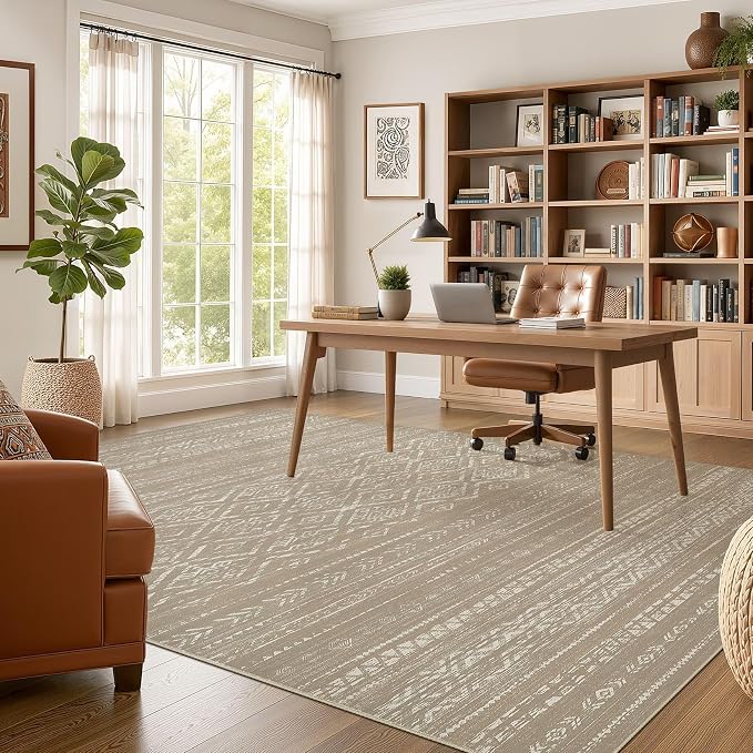 Nakagishi Area Rug Living Room Rugs: 6x9 Large Soft Machine Washable Boho - Image 5