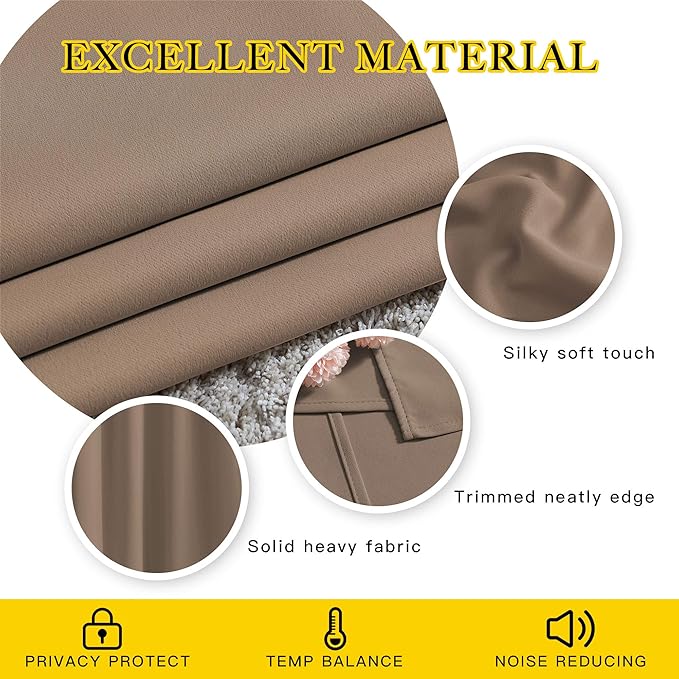 NICETOWN Light Reducing Grommet Curtains - Image 4