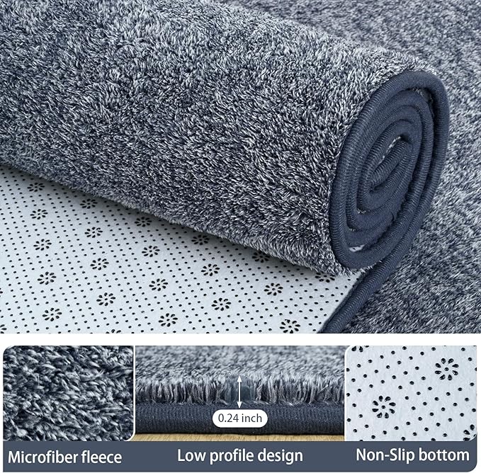 7x10 Area Rugs for Living Room Non Slip Dorm Bedroom Rug, Minimalist Washable - Image 3