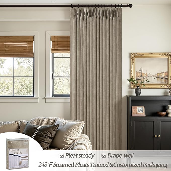 Memory Trained Pinch Pleated Tall Nursery Curtains 102 Inches Long - Image 6