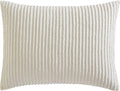 Beatrice Home Fashions Channel Chenille Standard Sham, Ivory | Soft, by BeatriceHomeFashions