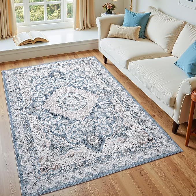 Macgace Washable Vintage Area Rug - Image 2