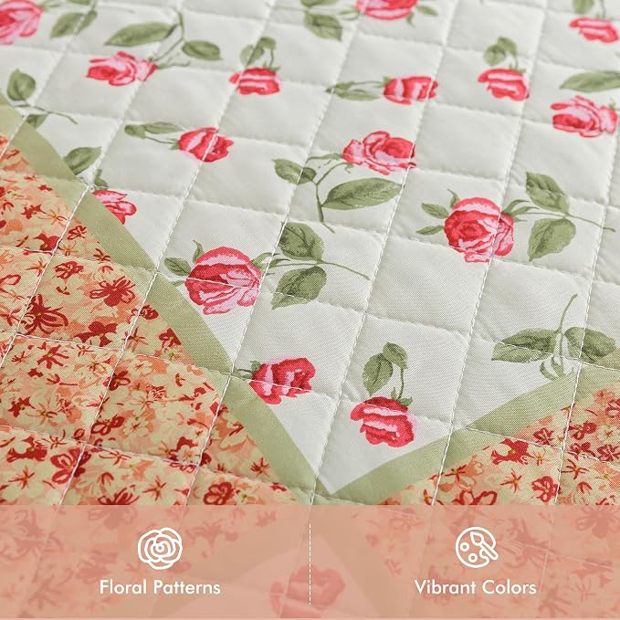 Etwel Lightweight Patchwork Queen Size Quilt Set - Image 2