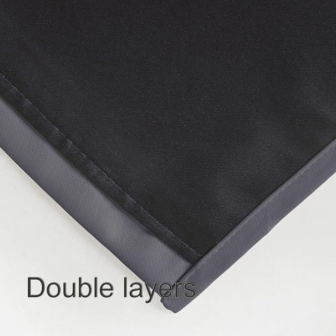 100% Blackout Curtains 52 x 84 Inch/Grey Curtains 2 Panels - Image 7