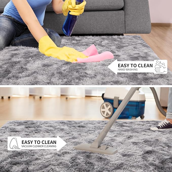 Soft Fluffy Rugs for Bedroom, 4x6 Area Rug for Living Room, Modern Shaggy Room - Image 6