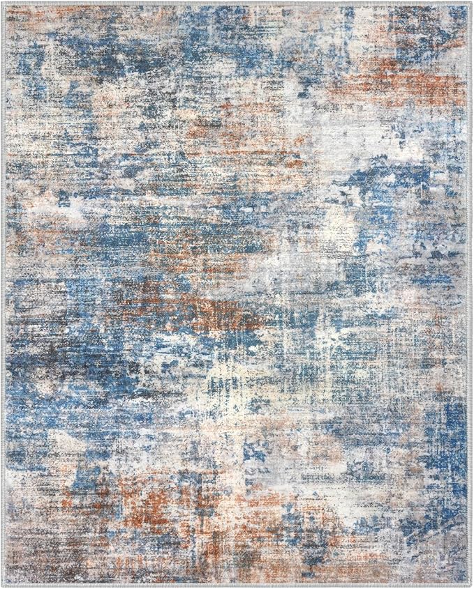 Abstract Area Rug 4x5 Ft Washable Rugs - Image 10