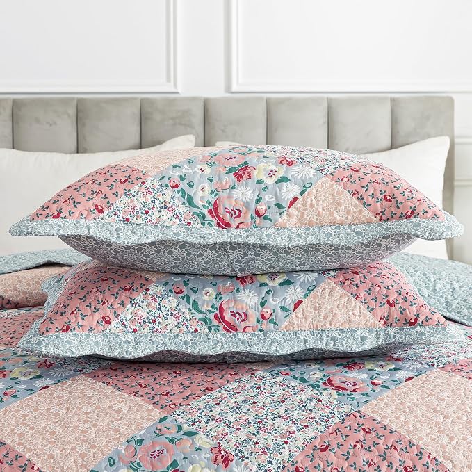 Etwel Lightweight Patchwork Queen Size Quilt Set - Image 6