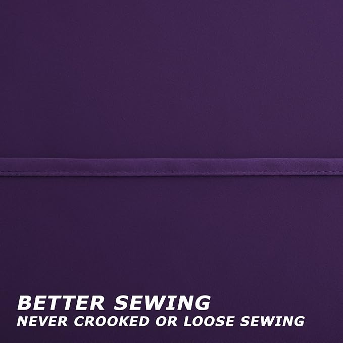 Dark Purple Curtains 84 Inch Length - Image 5