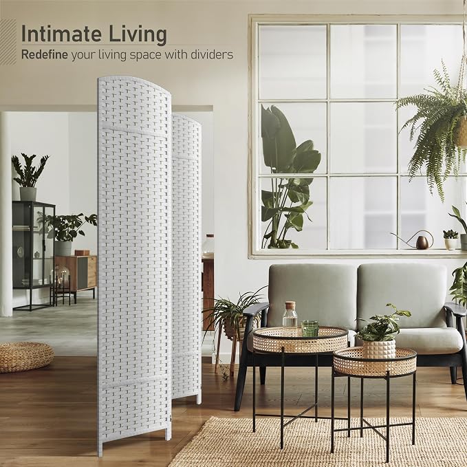 Sorbus 4 Panel Room Divider 6 ft. Tall - Image 2