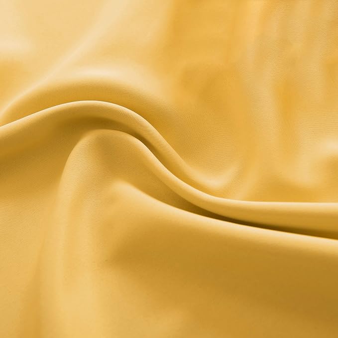 Gold Yellow Curtains for Bedroom - Image 8