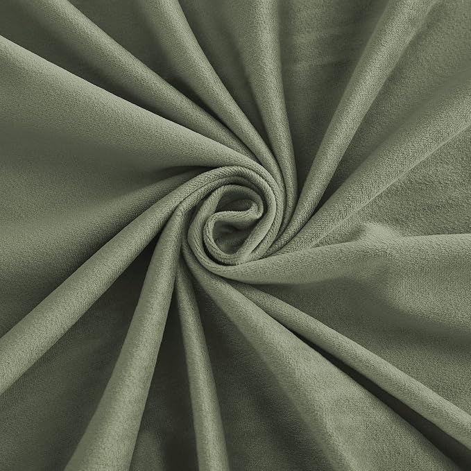 RYB HOME Velvet Curtains 102 inches Long, Extra Long High Ceiling Curtains | - Image 3