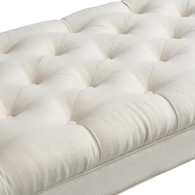 Christopher Knight Home Teaki Mid-Century Modern Upholstered Ottoman Bench - Image 7