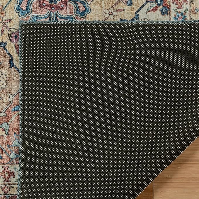 Gertmenian Indoor Boho Area Rug - 9x13 Extra Large, Non Slip, Super Strong, Ideal for High Traffic Areas in Bedroom, Living Room, Kitchen - Cinzia, Bronze, 28509