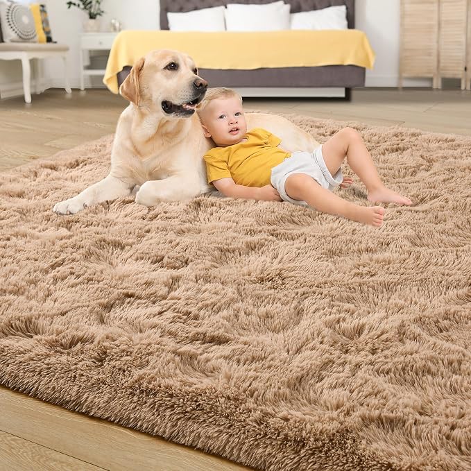 Area Rugs 10x14 for Living Room, Super Soft Fluffy Rugs for Bedroom, Modern - Image 4