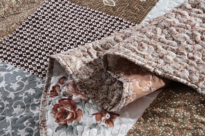 3-Piece King Quilt Sets with Shams Oversized Bedding Bedspread Reversible Soft - Image 3