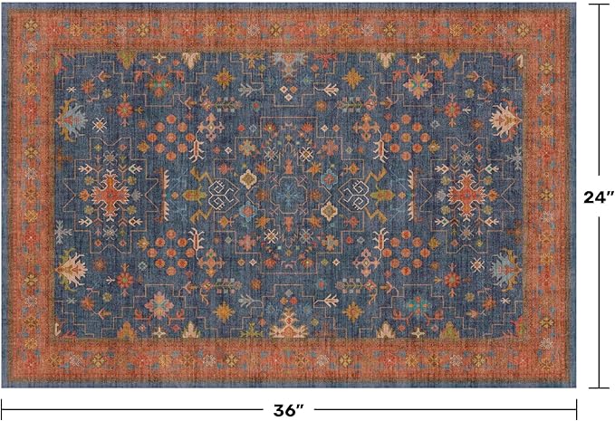 Washable 2x3 Entry Rug Front Door Indoor, Farmhouse Small Area Rugs - Image 2