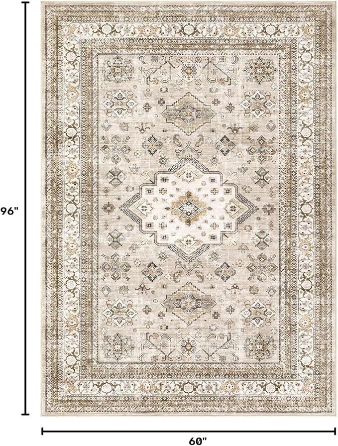 cotiled 5x8 Area Rug for Living Room, Traditional, Dining Room, and Home Office - Image 2