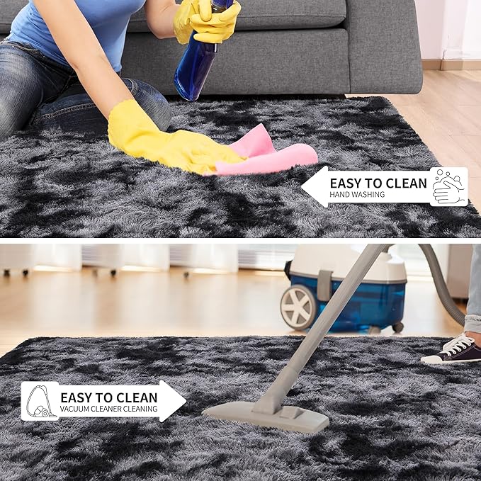 Area Rugs 10x14 for Living Room, Super Soft Fluffy Rugs for Bedroom, Modern - Image 5