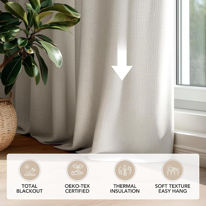 Deconovo 100% Blackout Curtains - Image 8