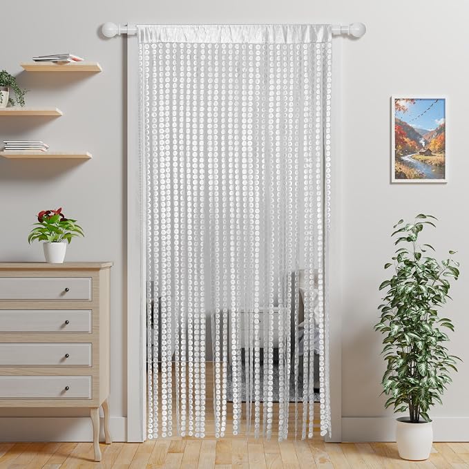 Vintage Copper Coin Pattern Door Curtain by Unknown