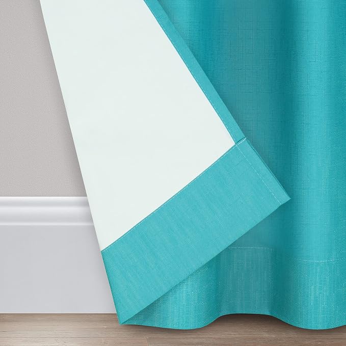 ECLIPSE Kendall Modern Blackout Thermal Rod Pocket Window Curtain - Image 5