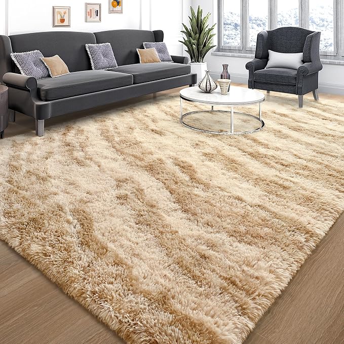 Fluffy Large Rugs for Living Room, Area Rug 6x9 Soft Carpet for Bedroom - Image 2