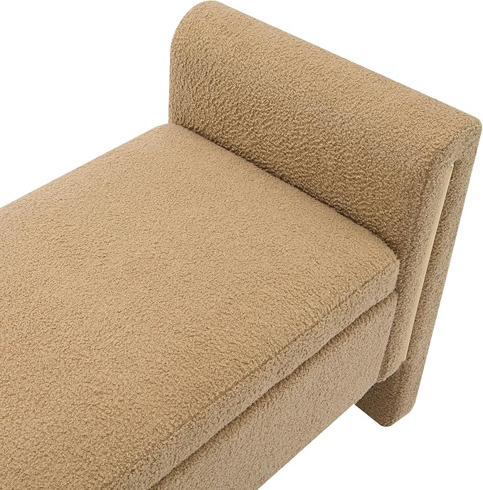 Modern Teddy Fabric Bed End Bench - Image 9