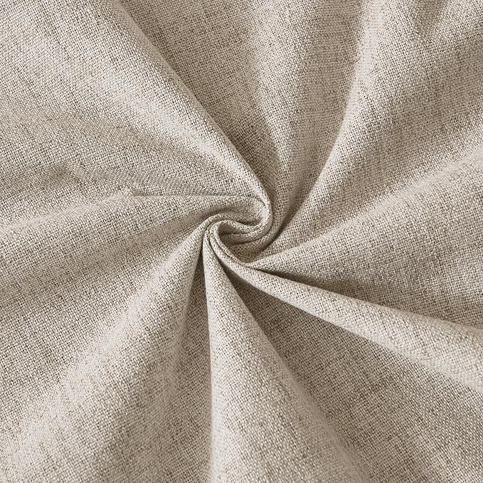 RYB HOME Pinch Pleated Full Blackout Curtains Linen Blended Window Curtains 90 - Image 4