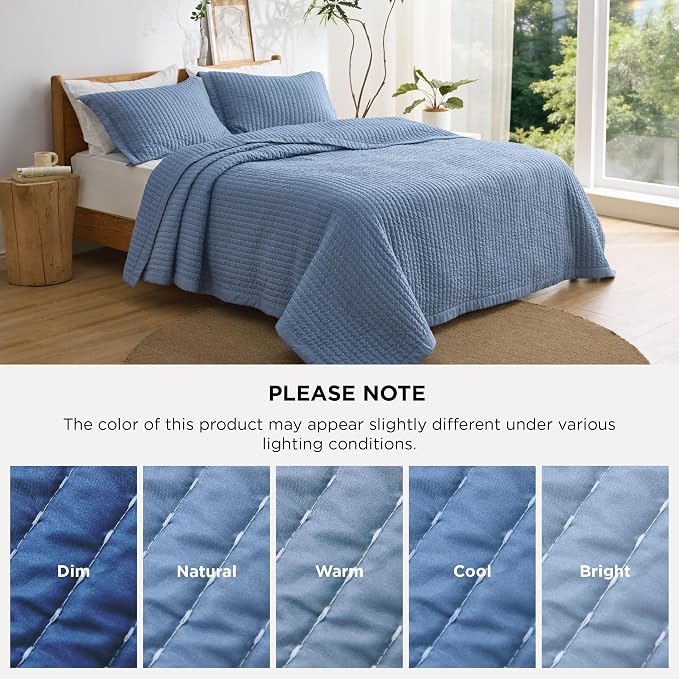 Bedsure King Quilt, Lightweight Soft Striped Comforter Bedding Set, All-Season - Image 8