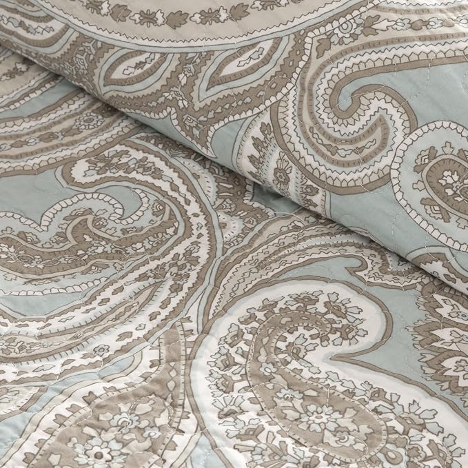 Madison Park Pure Ronan 100% Cotton Quilt Set - Image 7