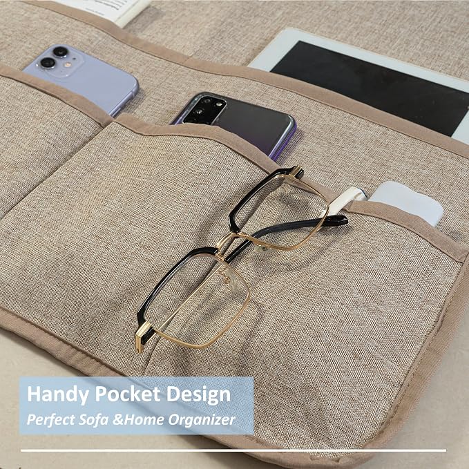 Armchair Caddy for Couch Linen Remote Control Holder - Image 2