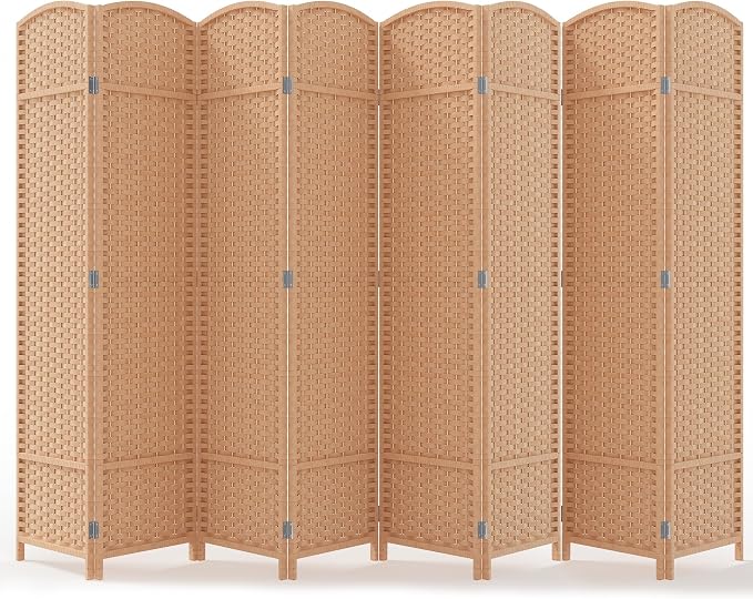 Outdoor Privacy Screen 8-Panel Folding Room Divider Space Partition | 67"H by Jostyle
