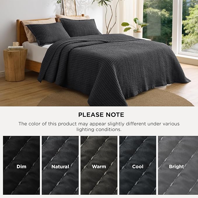 Bedsure Quilts Queen Size, Lightweight Striped Thin Comforter, Ultra Soft - Image 8