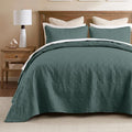 Madison Park Queen Quilt Bedding Set, Cottage-Inspired Damask, Classic Stitch by MADISONPARK