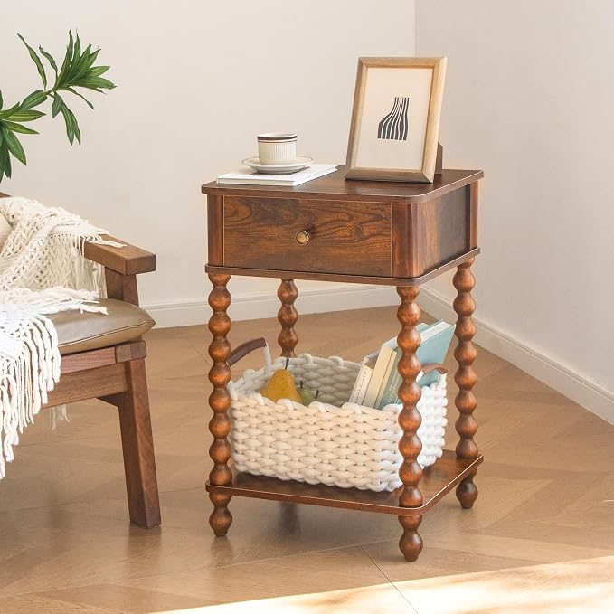 AWASEN Nightstand, Mid Century Modern Night Stand - Image 2