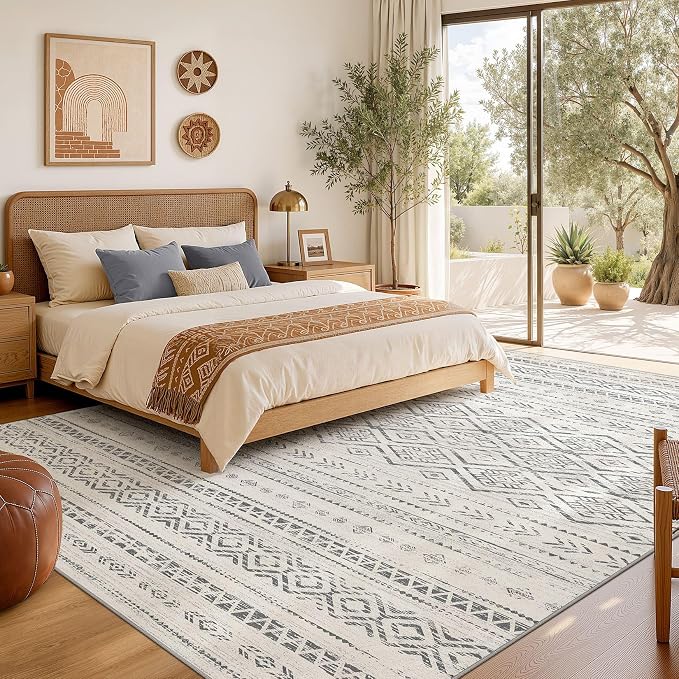 Nakagishi Area Rug Living Room Rugs: 10x14 Large Soft Machine Washable Boho - Image 6