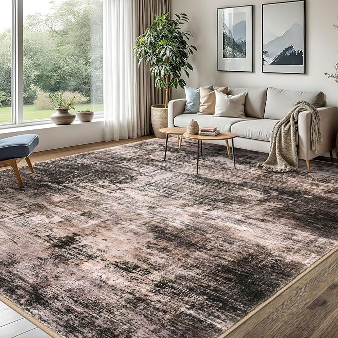 Abstract Area Rugs 8x10 Ft Washable Large Rugs by iOhouze