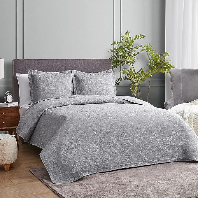 Hansleep Grey Quilt King Size - Image 2