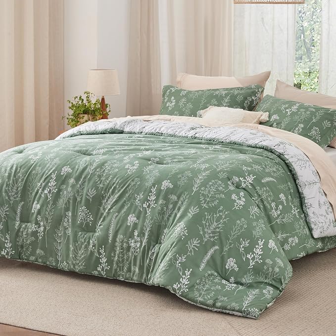 Bedsure Green Twin/Twin XL Comforter Set - Image 2