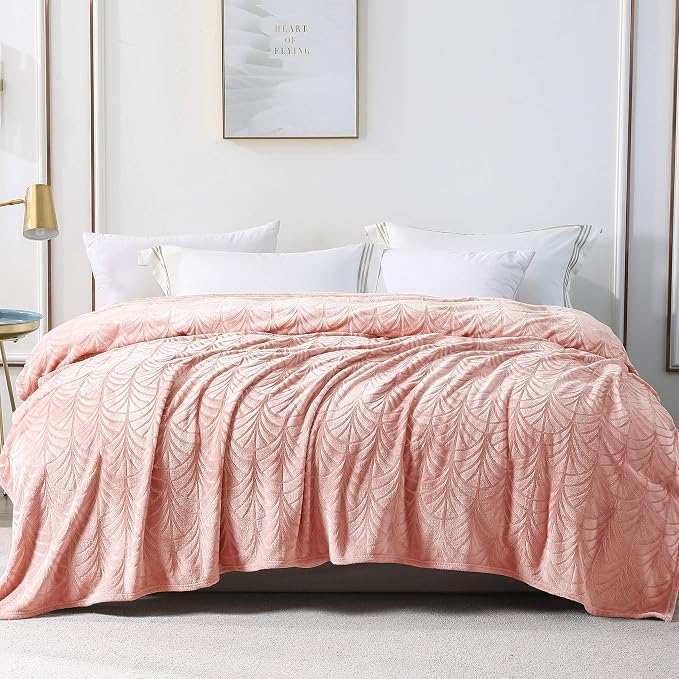 Whale Flotilla Soft Flannel Fleece King Size Bed Blanket, Plush Fluffy Bedspread - Image 8