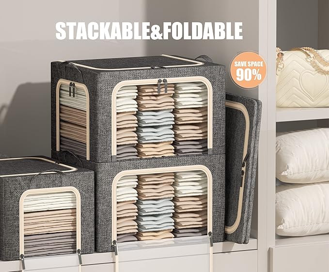 3 Openings Large Clothes Storage Bins - Image 2