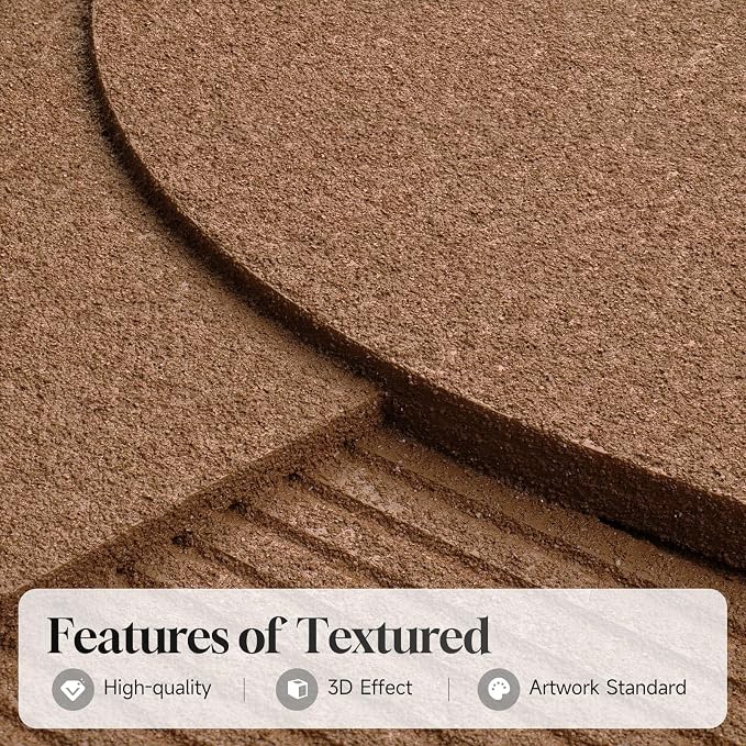 Large 3D Textured Framed Neutral Abstract Wall Art - Image 3