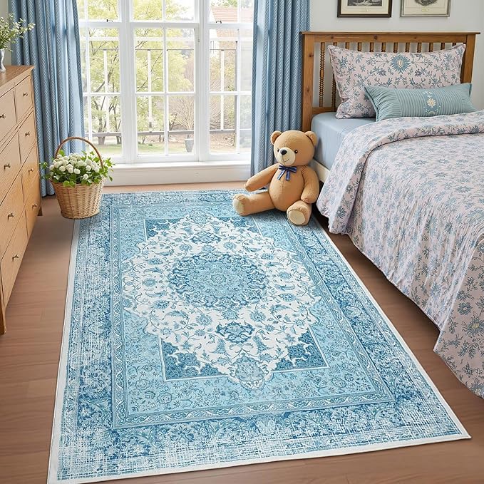 Macgace Washable Vintage Area Rug by Macgace