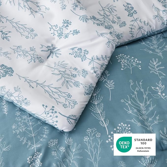 Bedsure Mineral Blue Queen Comforter Set - Image 5