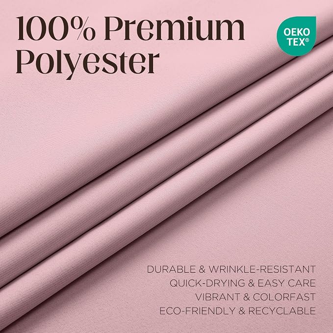 CUCRAF Custom Light Pink Blackout Curtains 1 Panel Set, Thermal Insulated - Image 3