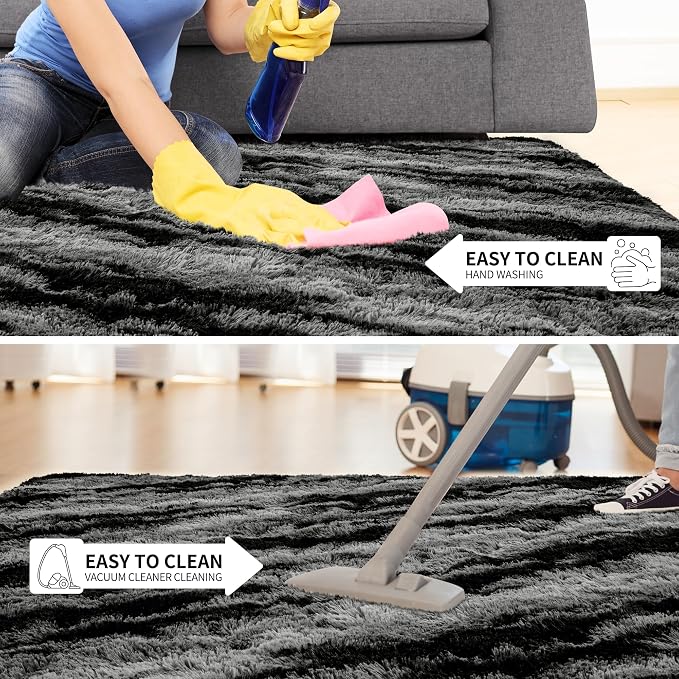 Area Rugs 9x12 for Living Room, Super Soft Fluffy Rugs for Bedroom, Modern - Image 7